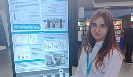 Ms. Margaux Noémie Lafitte, 3rd year student, performed a poster presentation at the 16th ISPRM World Congress -ISPRM 2022 in Lisbon.