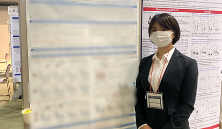 Ms. Hibiki Okamura, 2nd year student, performed a poster presentation at the 100th Anniversary Annual Meeting of The Physiological Society of Japan.