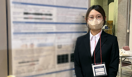 Ms. Ami Kaneko, 2nd year student, performed a poster presentation at the 100th Anniversary Annual Meeting of The Physiological Society of Japan.