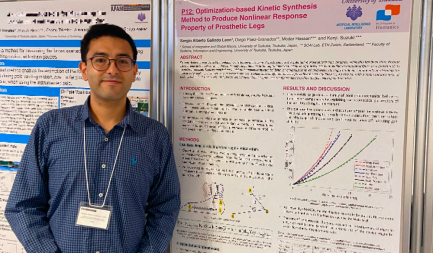 Mr. Sergio Alberto Galindo Leon, 3rd year student, gave a poster presentation at the 2023 IUTAM Symposium.