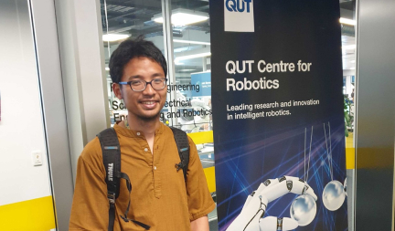 Mr. Muhammad Wildan Gifari, 4th year student, conducted his international research rotation activities at Queensland University of Technology, Brisbane, Australia.