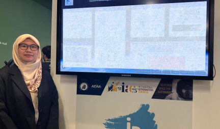 Ms.Nailil Husna, 3rd year student, performed a poster presentation at the 75th International Astronautical Congress (IAC) 2024.