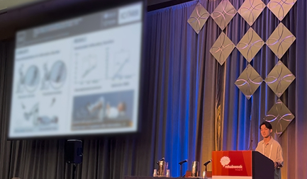 Mr. Hayato Tamai, 2nd year student, performed Fast-Forward Presentation at the 19th IEEE/RAS-EMBS International Conference on Rehabilitation Robotics in Rehab Week 2025, and was selected to Best Poster Award Finalist.