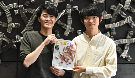 中田慎也さん（共同第一著者）と宮崎慎一さん（共同著者）の論文がNature誌に掲載されました。
