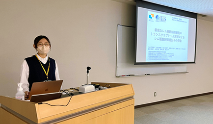 金子杏美さん(ヒューマニクス2年生)が、日本発生生物学会「NGS発生生物学現場の会」で筆頭著者として口頭発表を行いました。
