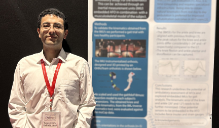 Sergio Alberto Galindo Leonさん(ヒューマニクス4年生)が 46th Annual International Conference of the IEEE Engineering in Medicine and Biology Societyにて筆頭著者としてポスター発表を行いました。