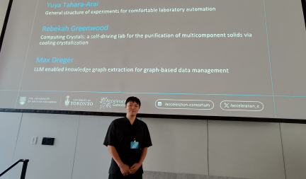 田原（新井）悠也さん（ヒューマニクス2年生）が2024 Accelerate Conferenceにてポスター発表を行い、overall best poster awardを受賞しました。