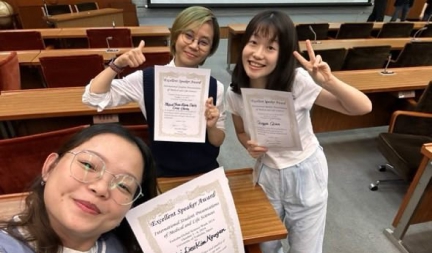  Maria Thea Rane Dela Cruz Clarinさん(ヒューマニクス4年生)がTGSW2024にて口頭発表を行い、 the Excellent Speaker Awardを受賞しました。