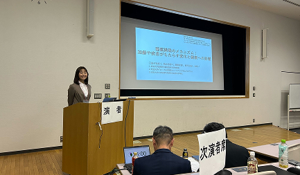金子 杏美さん（ヒューマニクス5年生）が日本体力医学会第177回関東地方会にてシンポジストとして発表を行いました。